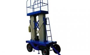 便捷搭建的多柱鋁合金升降平臺適用于商場清潔作業(yè)